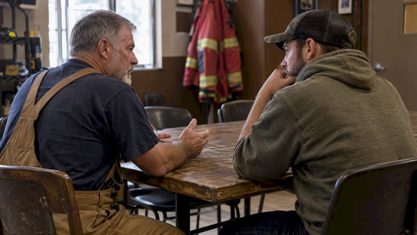 Veterans having a respectful peer support conversation