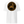 White short-sleeve t-shirt shown from the back, featuring a large circular graphic print in black and tan. The graphic depicts a skull wearing a firefighter helmet with flames, and the text 'FIRST IN LAST OUT BRASS & BUNKER CO'.