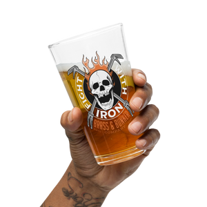 Fight Fire With Iron Pint Glass