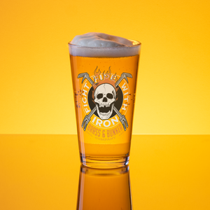 Fight Fire With Iron Pint Glass