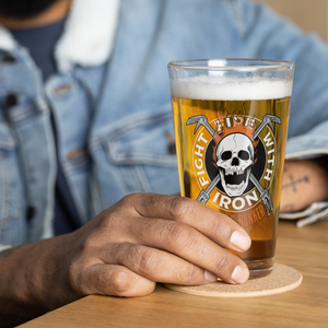 Fight Fire With Iron Pint Glass