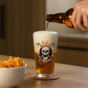 Fight Fire With Iron Pint Glass