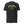 A black short-sleeve t-shirt with a gold graphic print on the back. The graphic features the text 'BRASS & BUNKER' in an arched font, a small American flag, 'ESTD 2025', and 'BUILT FOR THE BRAVE' below it.