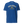 A royal blue short-sleeve crewneck t-shirt with a yellow graphic on the chest reading 'BRASS & BUNKER' and 'BUILT FOR THE BRAVE' with a small American flag design.