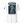 White short-sleeve t-shirt shown from the back, featuring a large graphic print of a firefighter in yellow gear on a dark blue background with the text 'SALTY BY TRADE' and 'BRASS & BUNKER CO'. A small navy stripe graphic is visible on the right sleeve.