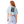 A woman with red hair is shown from the back wearing a light blue cropped t-shirt with a vintage-style 'Salty by Trade' graphic on the back, paired with light-wash jeans, against a plain white background.
